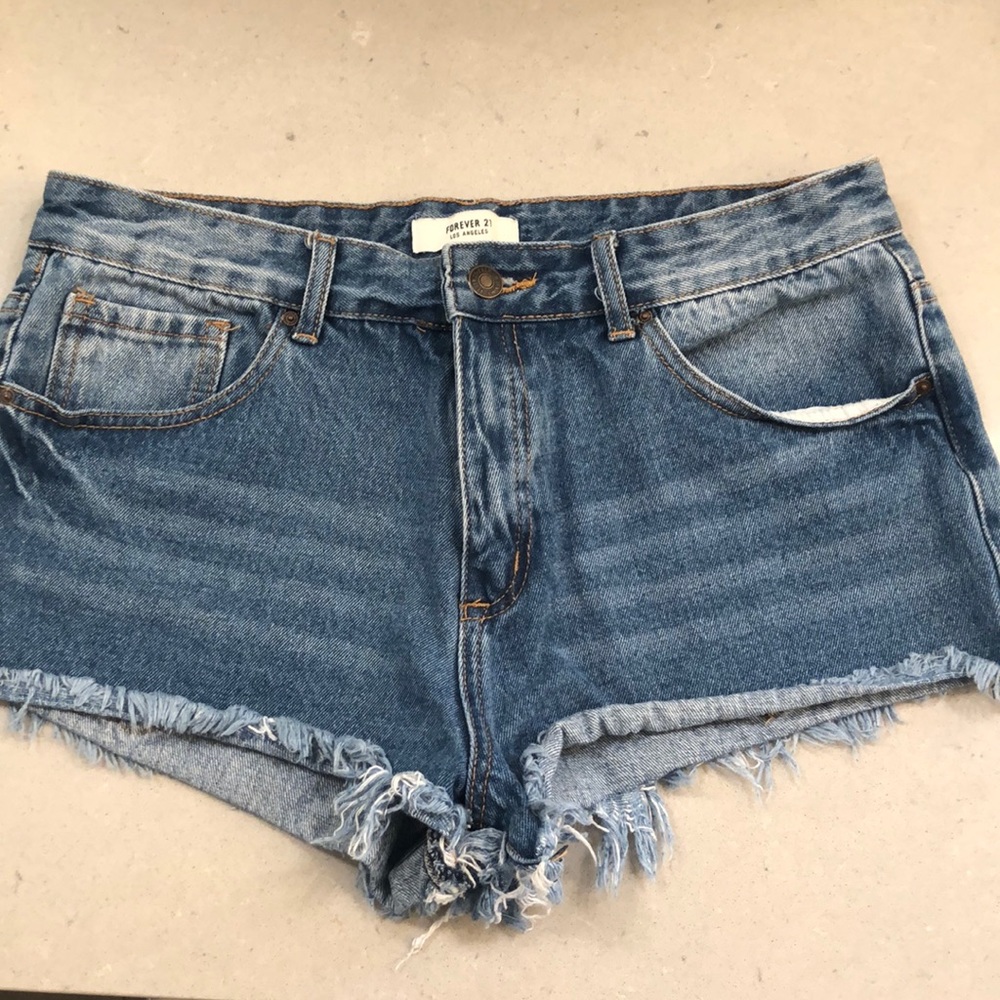 Denim shorts